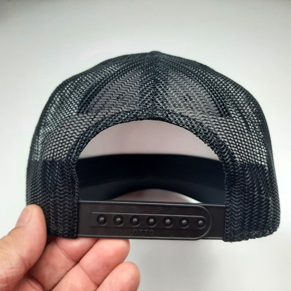 Indian Motorcycle Embroidered Patch Low Profile Mesh Snapback Black Hat Cap - Picture 4 of 4